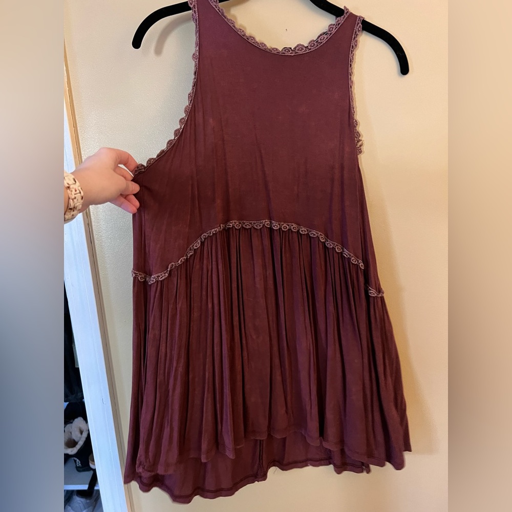 L POL rustic maroon tank top -boutique